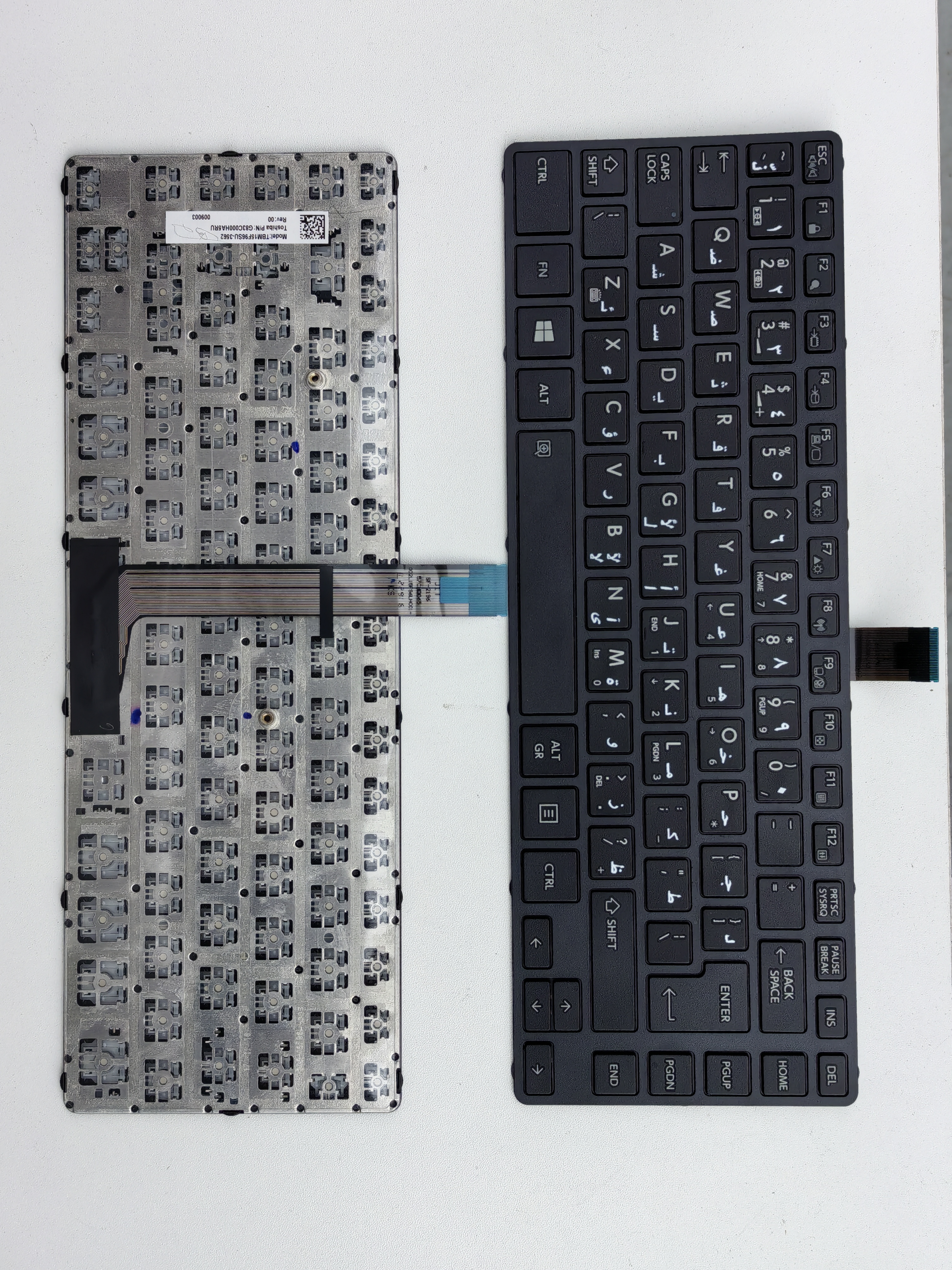 Picture of New Replacement Laptop Keyboard For TOSHIBA A40-C BLACK FRAME BLACK (OEM) AR Layout